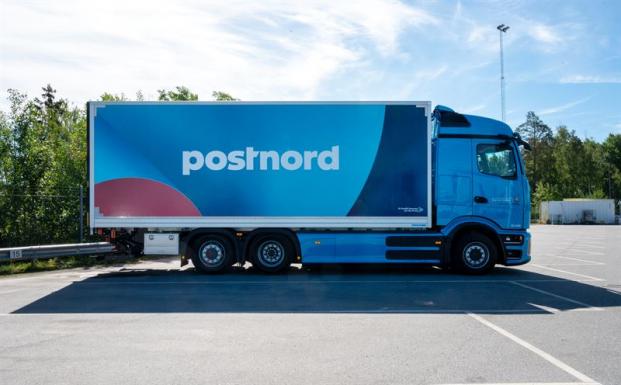 Bild på PostNords Elektriska lastbil