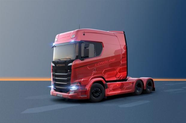 Scania Longline-hytt i serieproduktion, en f&ouml;rl&auml;ngd premiumhytt som kombinerar extra utrymme, h&ouml;g komfort och flexibla l&ouml;sningar f&ouml;r skr&auml;ddarsydda interi&ouml;rer.
